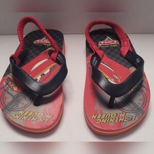 Kids Lightning McQueen Sandals - Red and Black